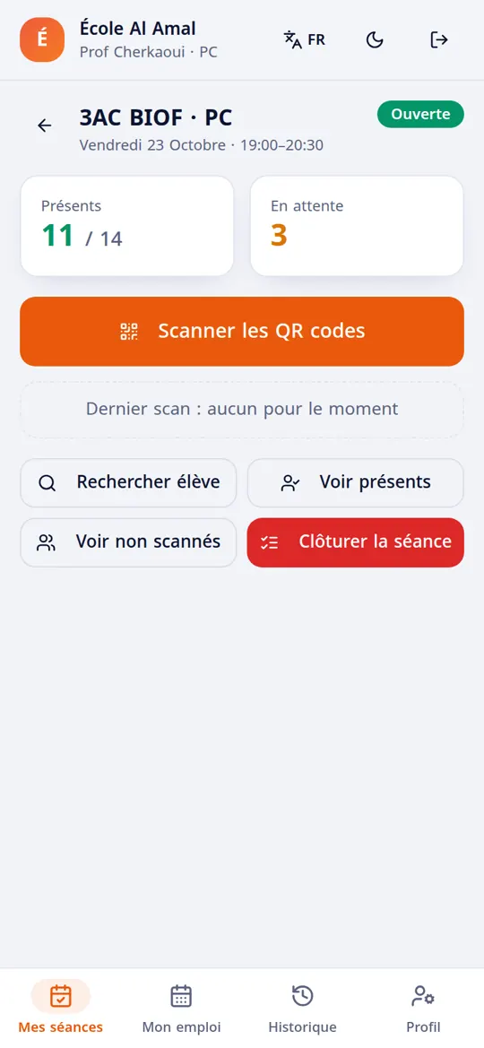 Présence QR